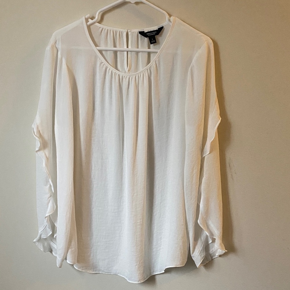 Simply Vera Vera Wang Cream Blouse